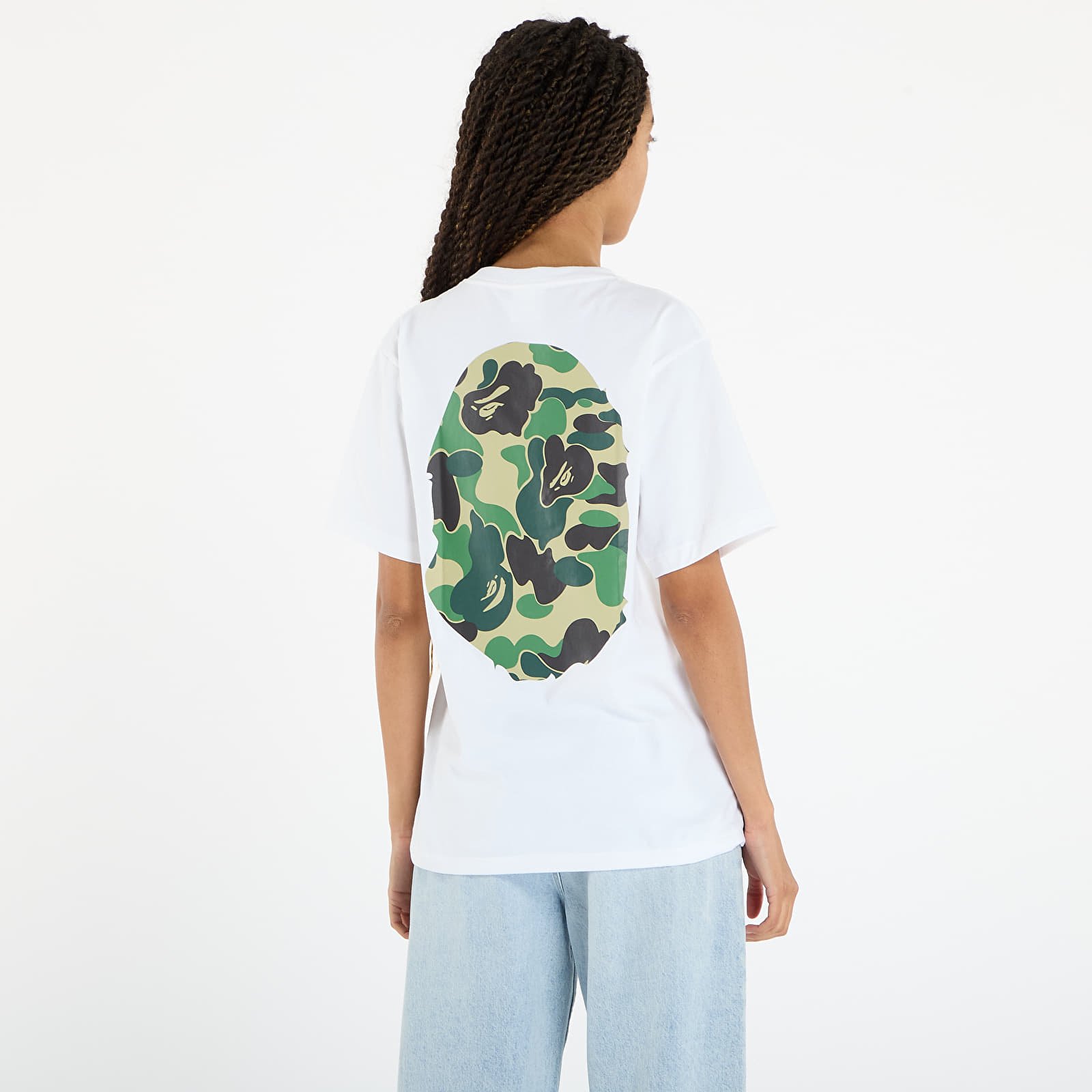 Pánská trička A BATHING APE Abc Camo Big Ape Head Tee UNISEX White/ Gr