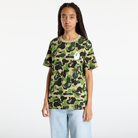 A BATHING APE Abc Camo Asnka Tee UNISEX Green
