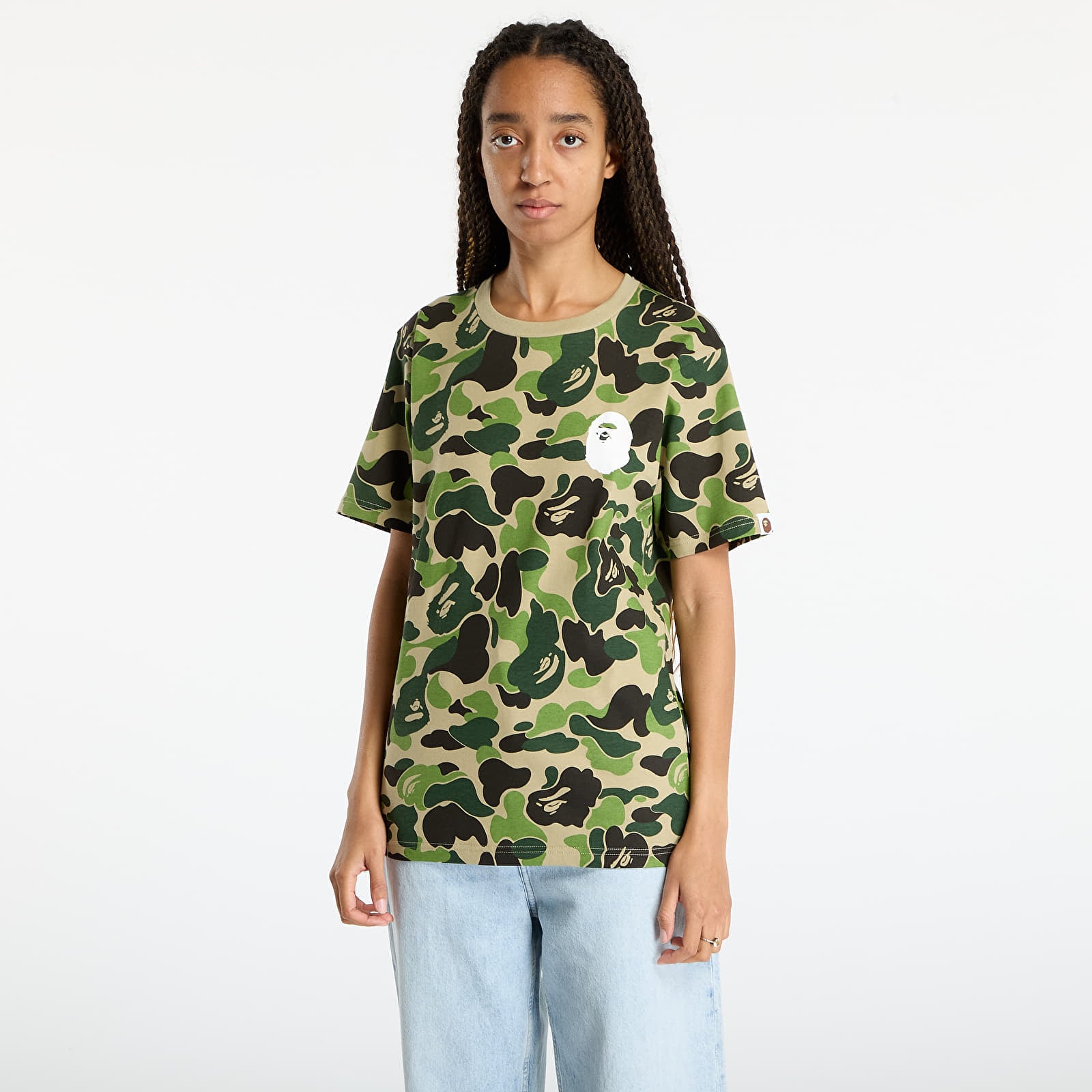 Trička A BATHING APE Abc Camo Asnka Tee UNISEX Green