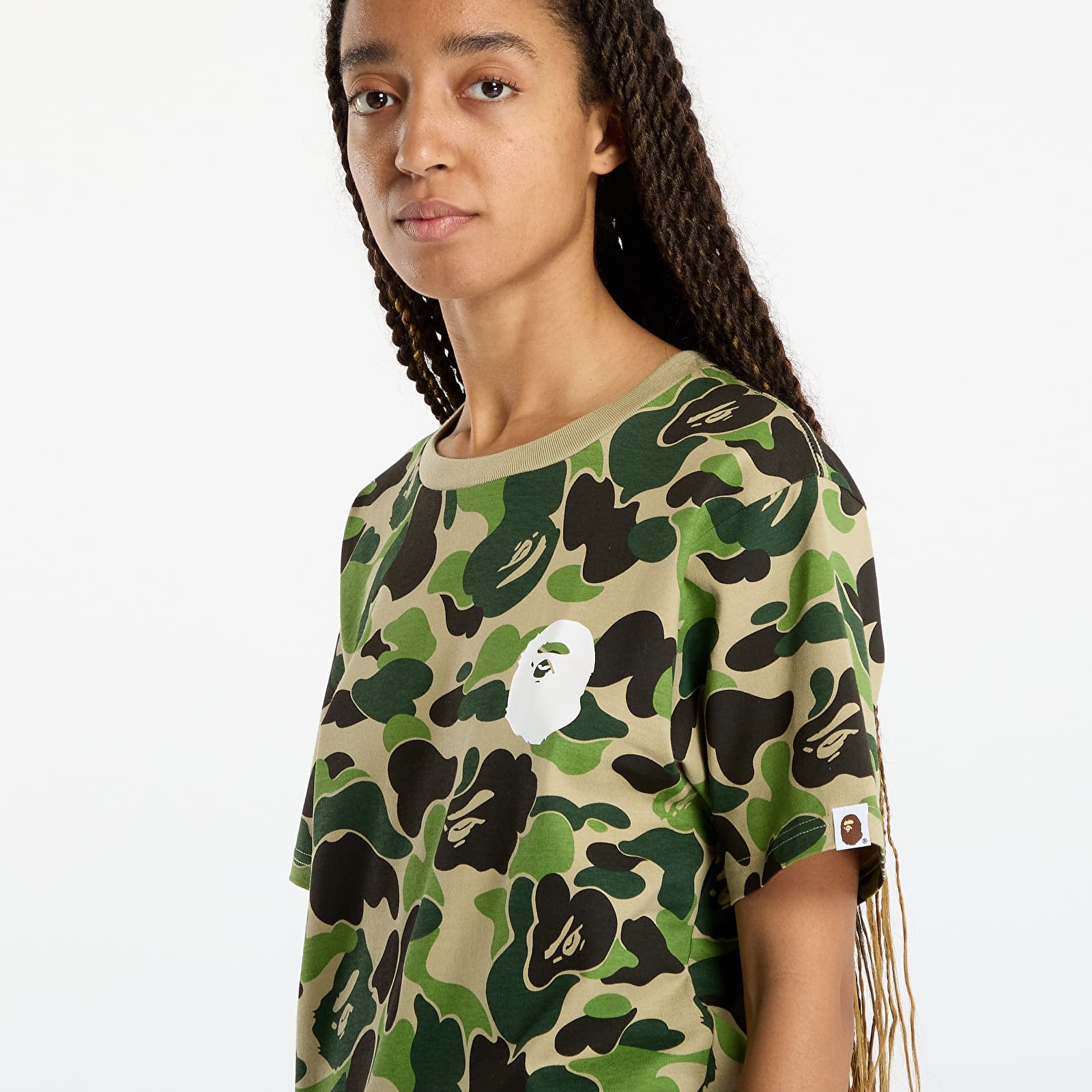Trička A BATHING APE Abc Camo Asnka Tee UNISEX Green
