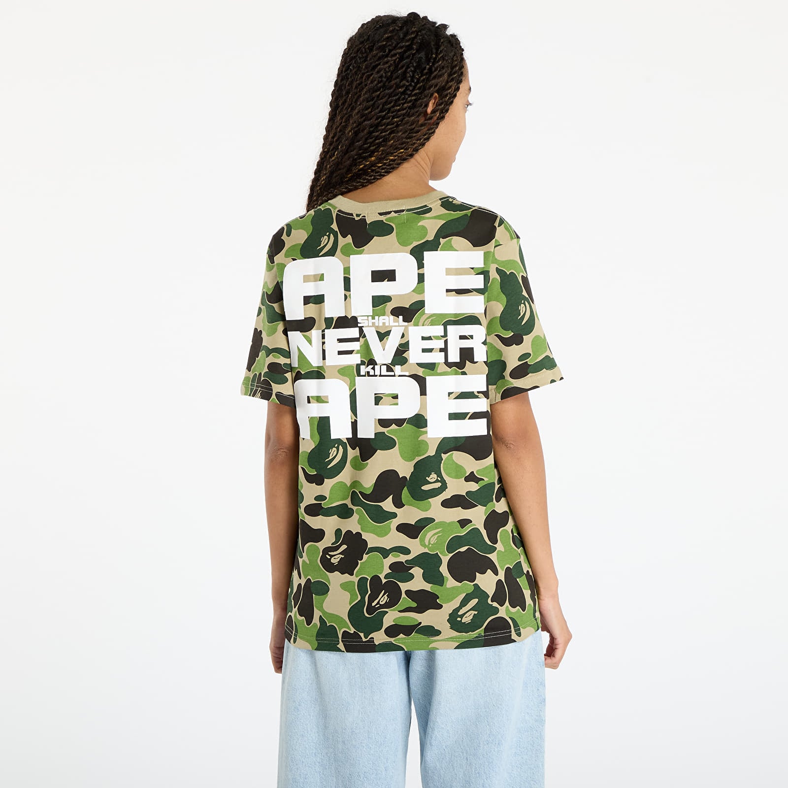 Trička A BATHING APE Abc Camo Asnka Tee UNISEX Green