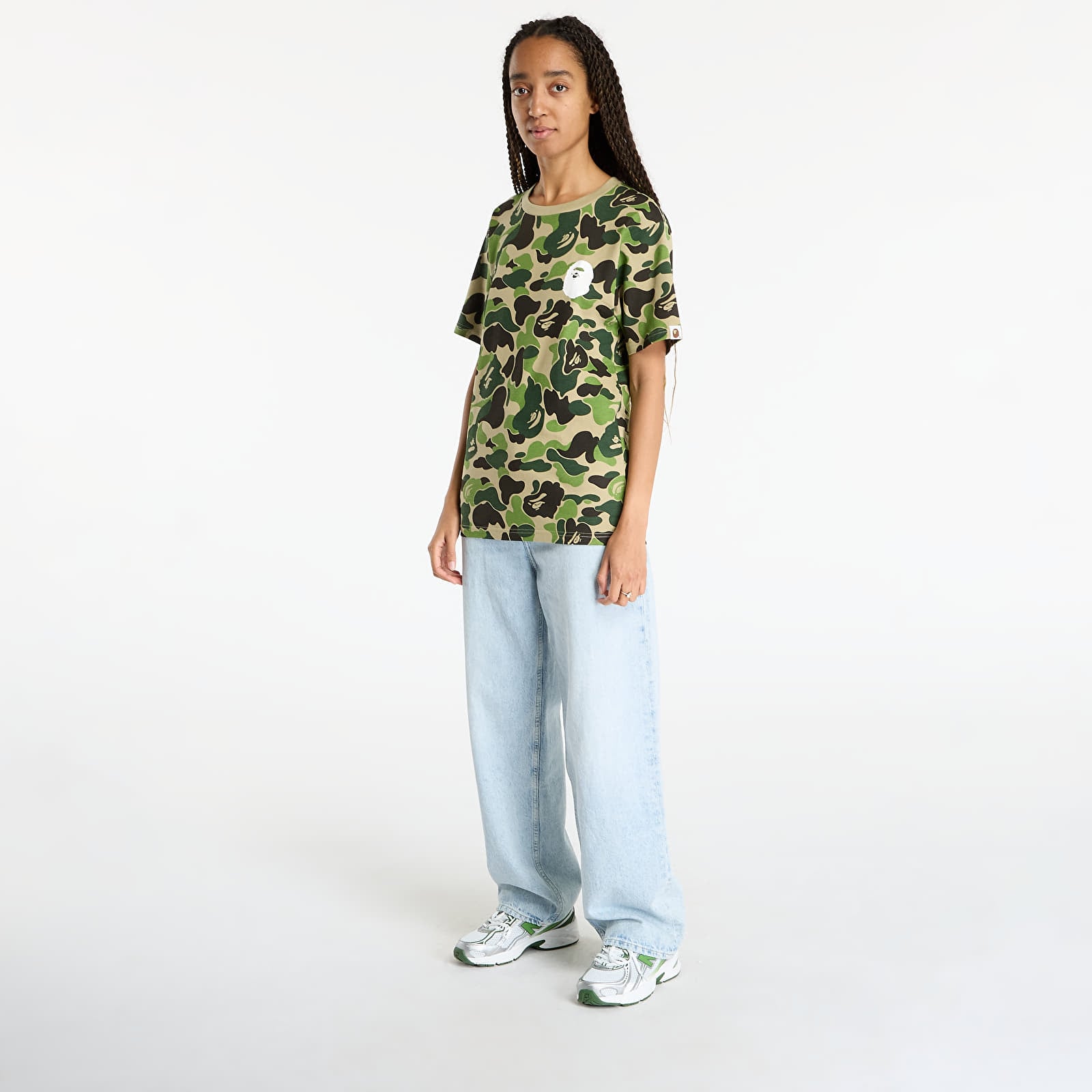 Trička A BATHING APE Abc Camo Asnka Tee UNISEX Green