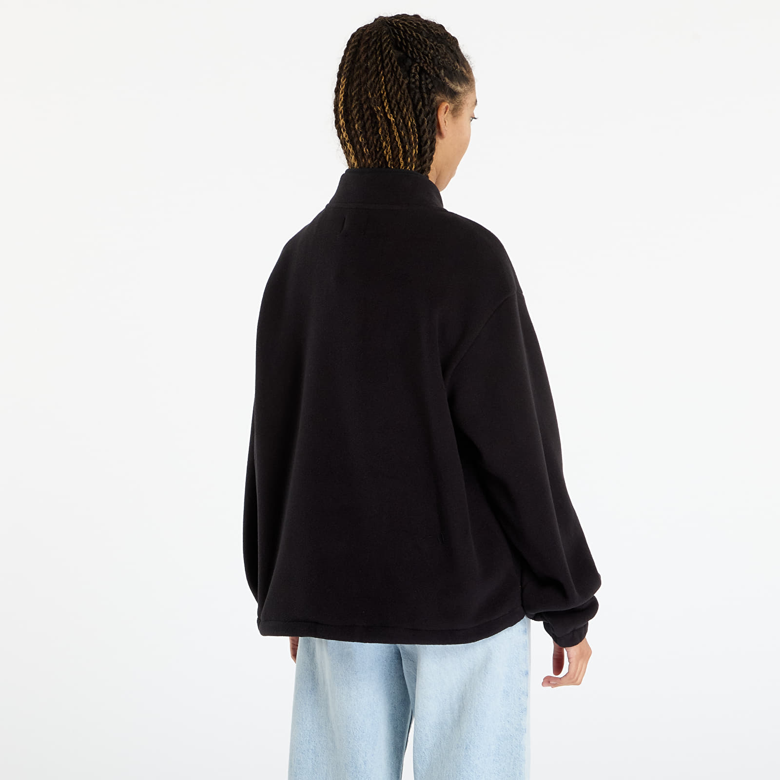 Mikinas ar kapuci un sporta krekli Patta Sherpa Fleece Overhead UNISEX Black