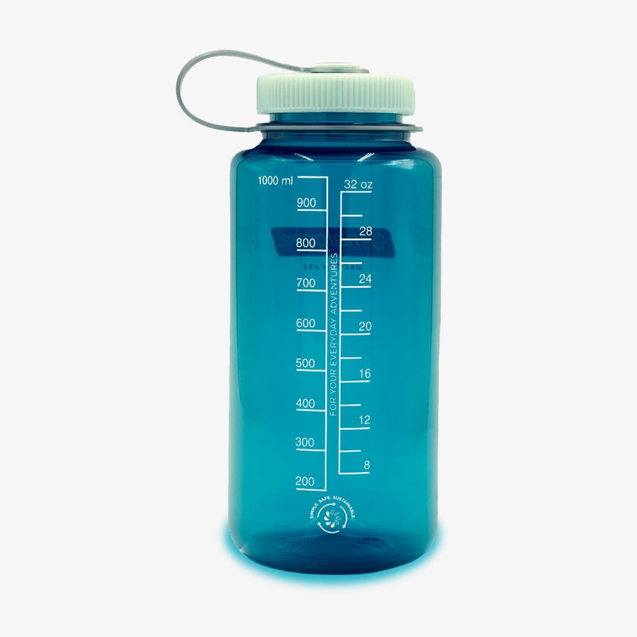 Drinkflessen Nalgene Wide-Mouth 1000ml Sustain Trout Green