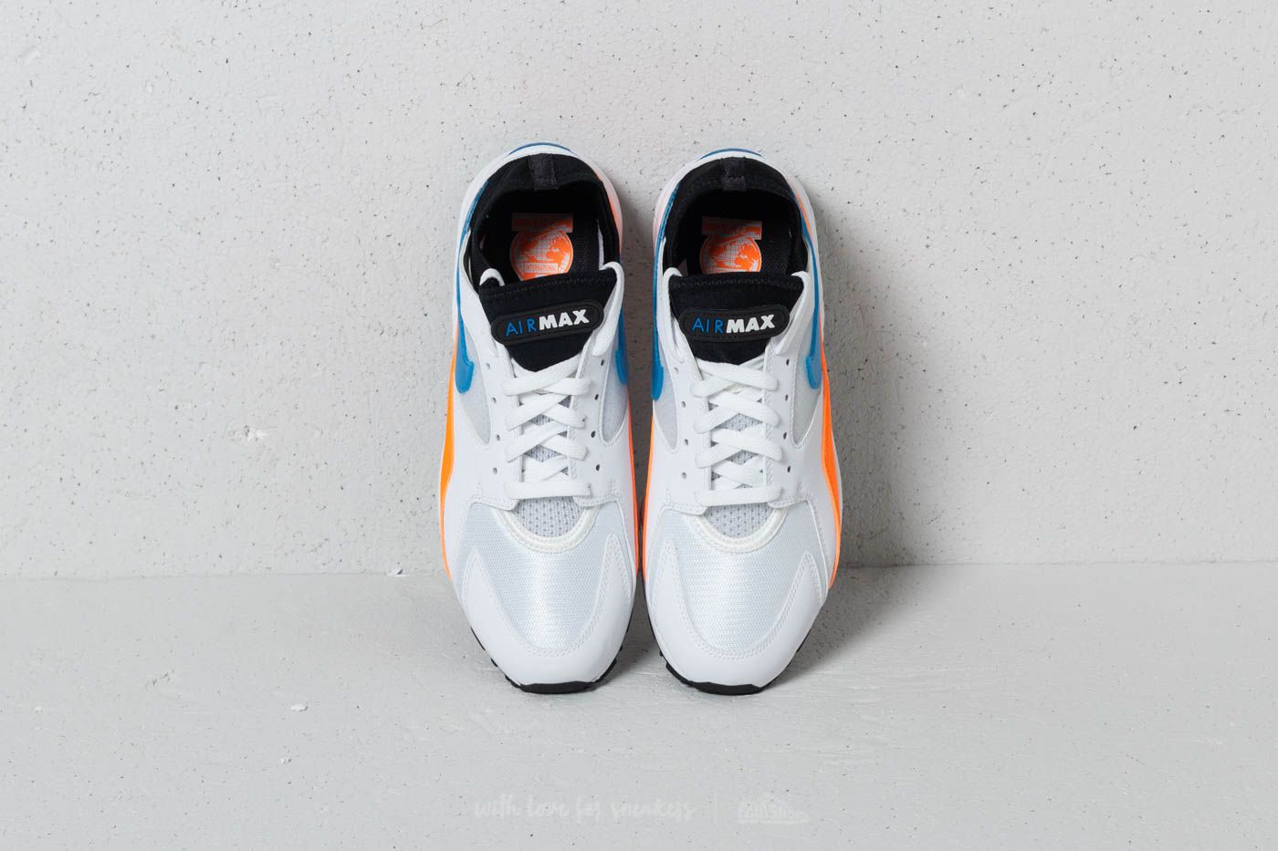 Nike air max 93 top blue nebula total orange