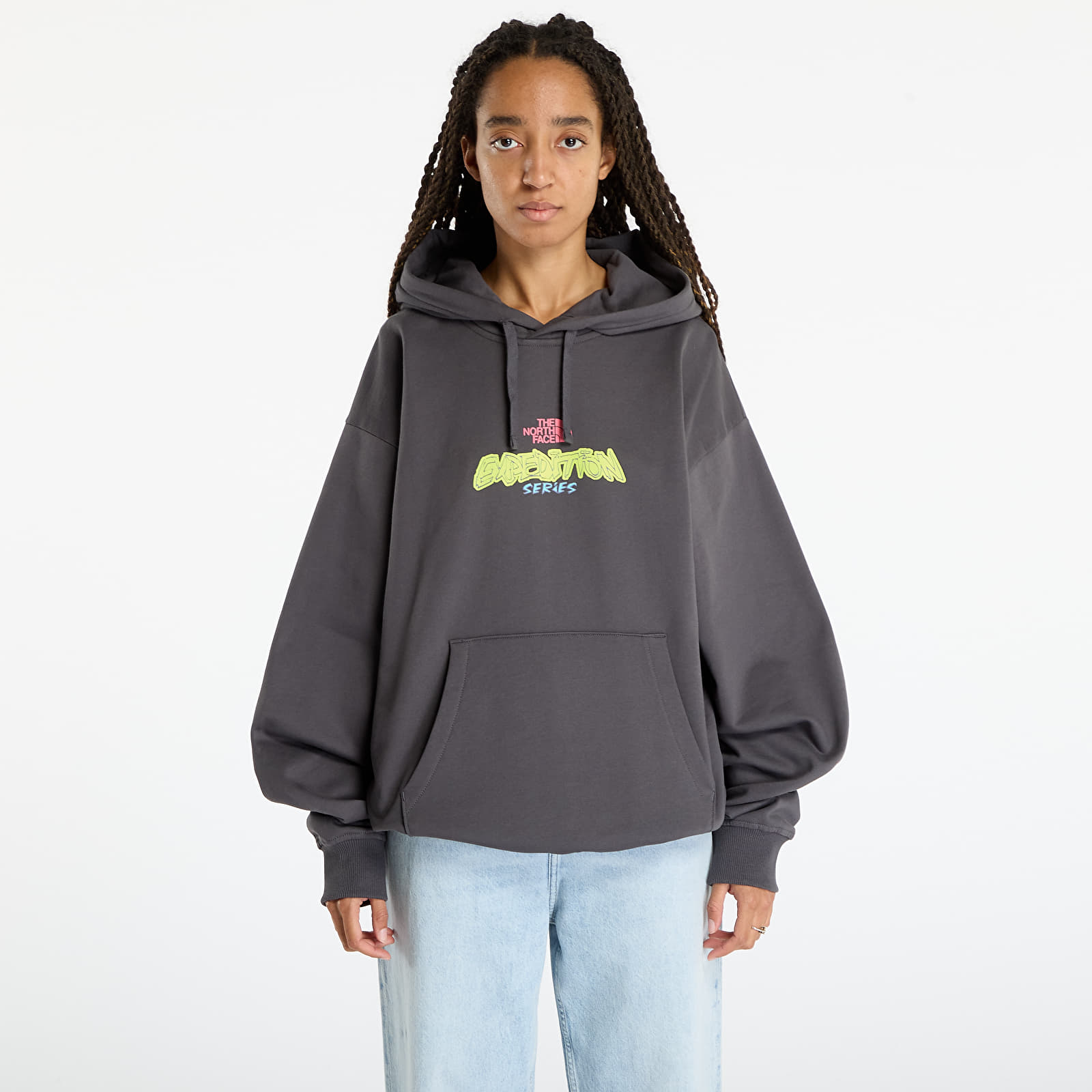 Φούτερ The North Face U Expedition Celebration Oversized Hoodie UNISEX Anthracite Grey