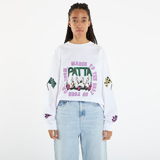 T-särk Patta Own Your Own Mind Long Sleeve T-Shirt UNISEX White