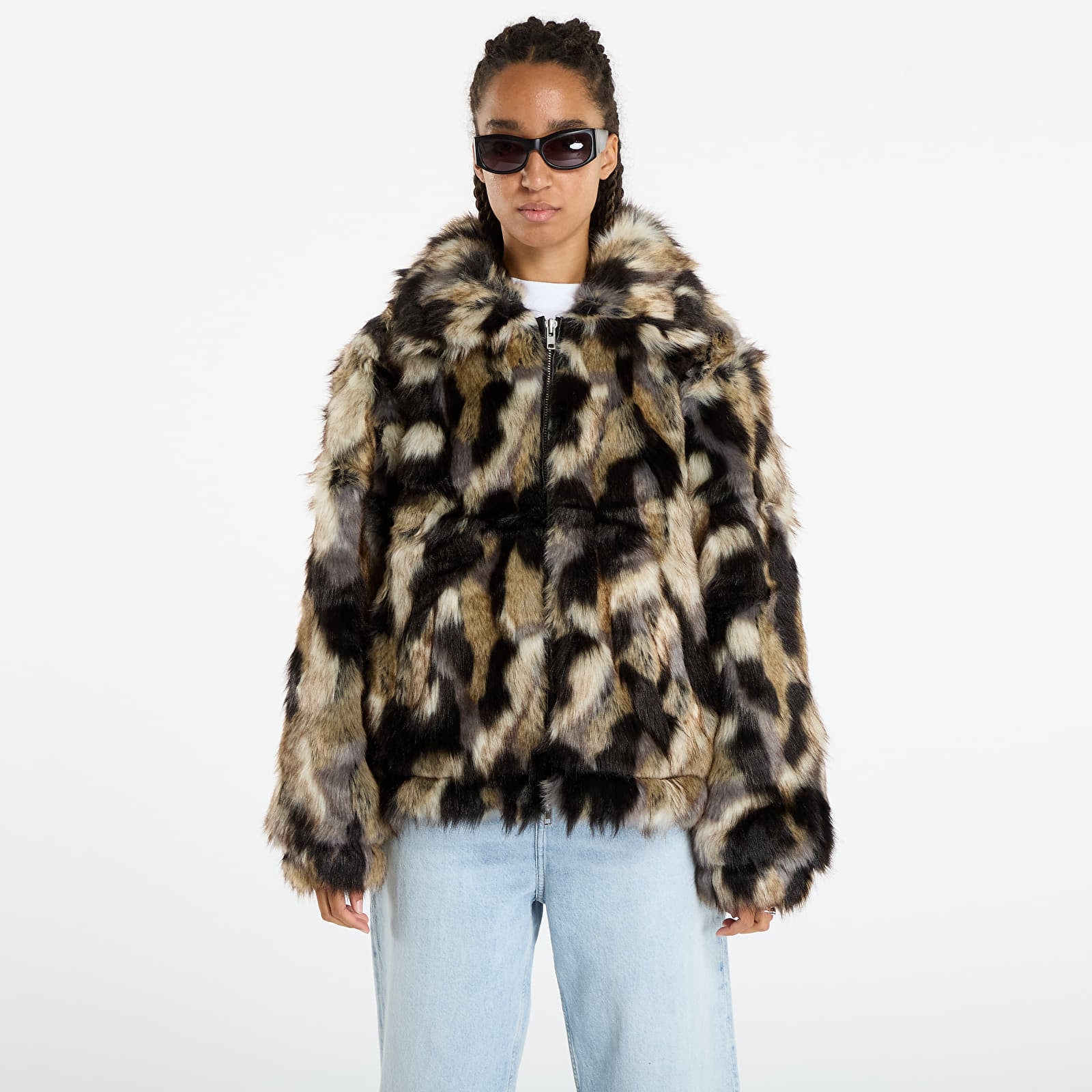 Casacos Patta Faux Fur Patchwork Jacket UNISEX Multi