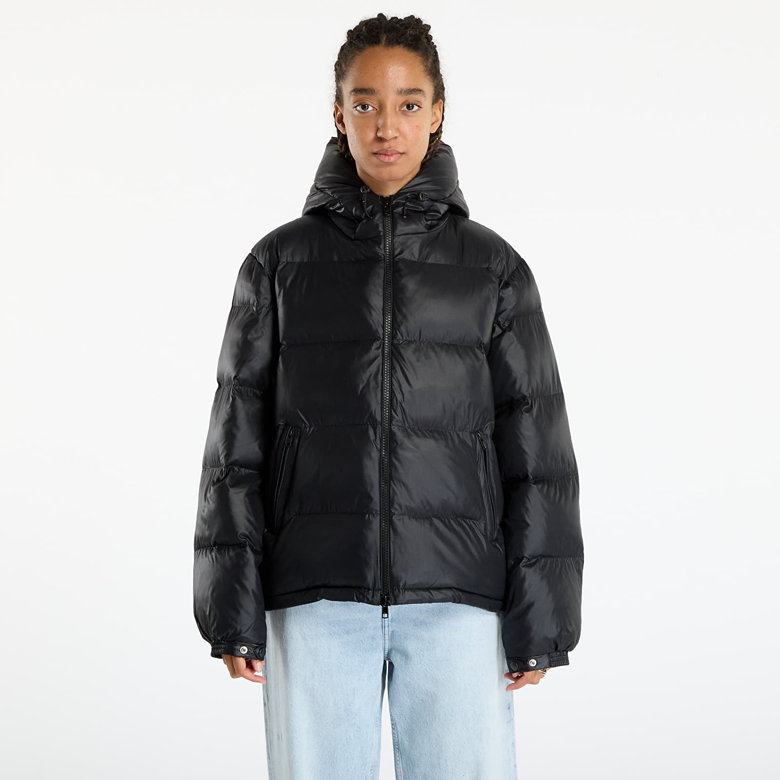 Jackets Patta Quilted Script Logo Puffer Jacket UNISEX Black