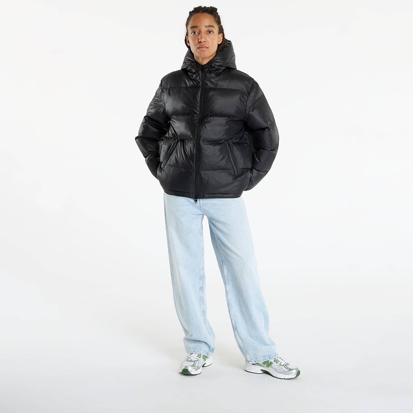 Jackets Patta Quilted Script Logo Puffer Jacket UNISEX Black