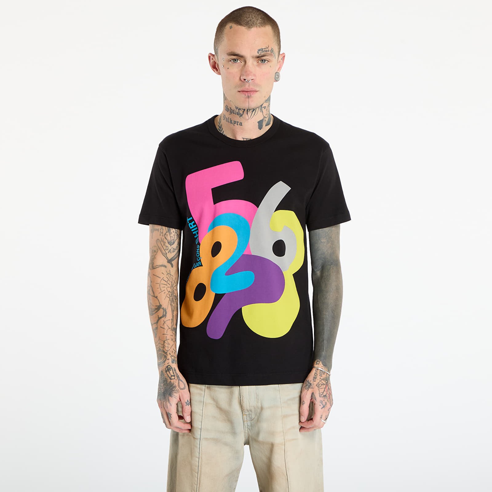 Tricou Comme des Garçons SHIRT T-Shirt With Graphic Print Black M