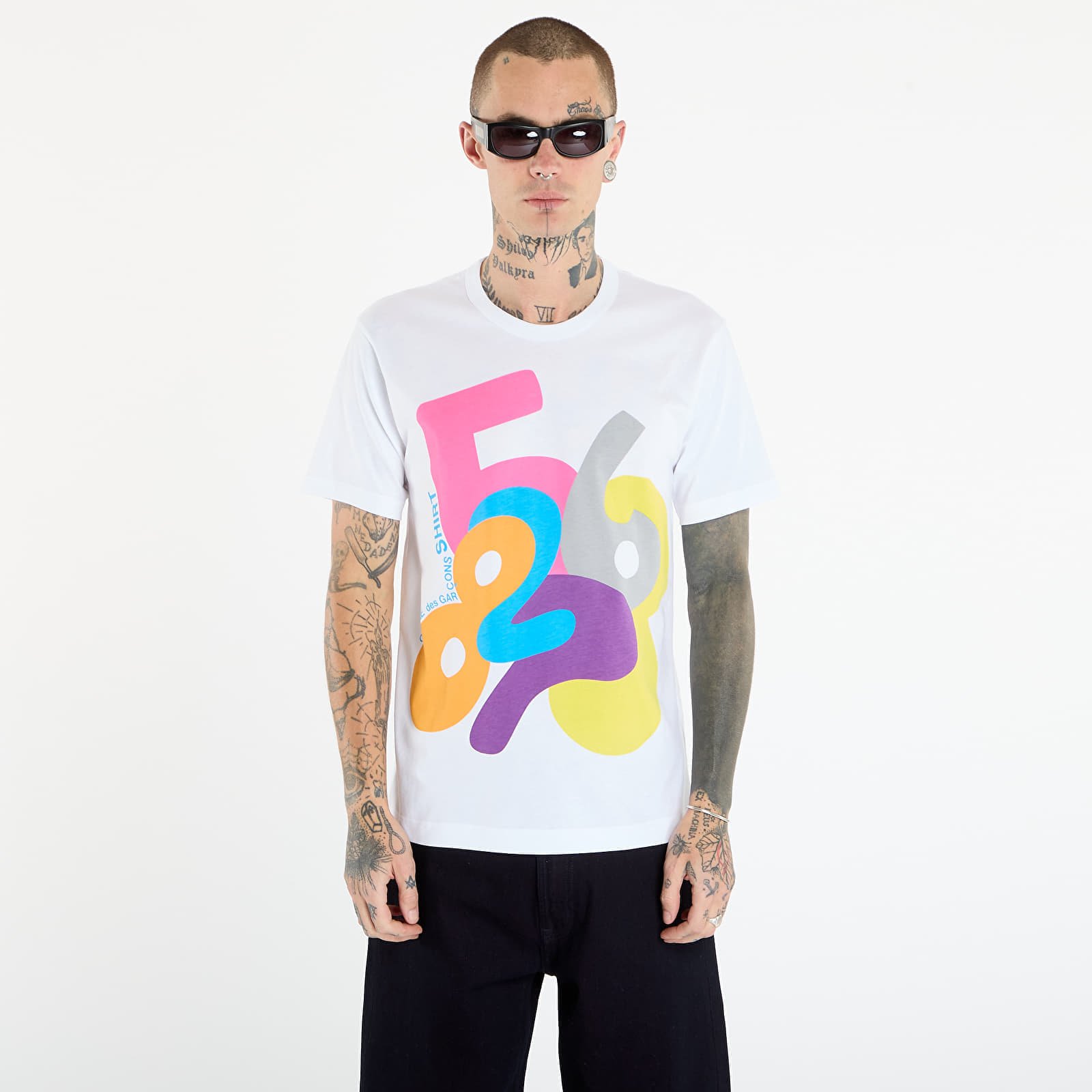 Tricou Comme des Garçons SHIRT T-Shirt With Graphic Print White M