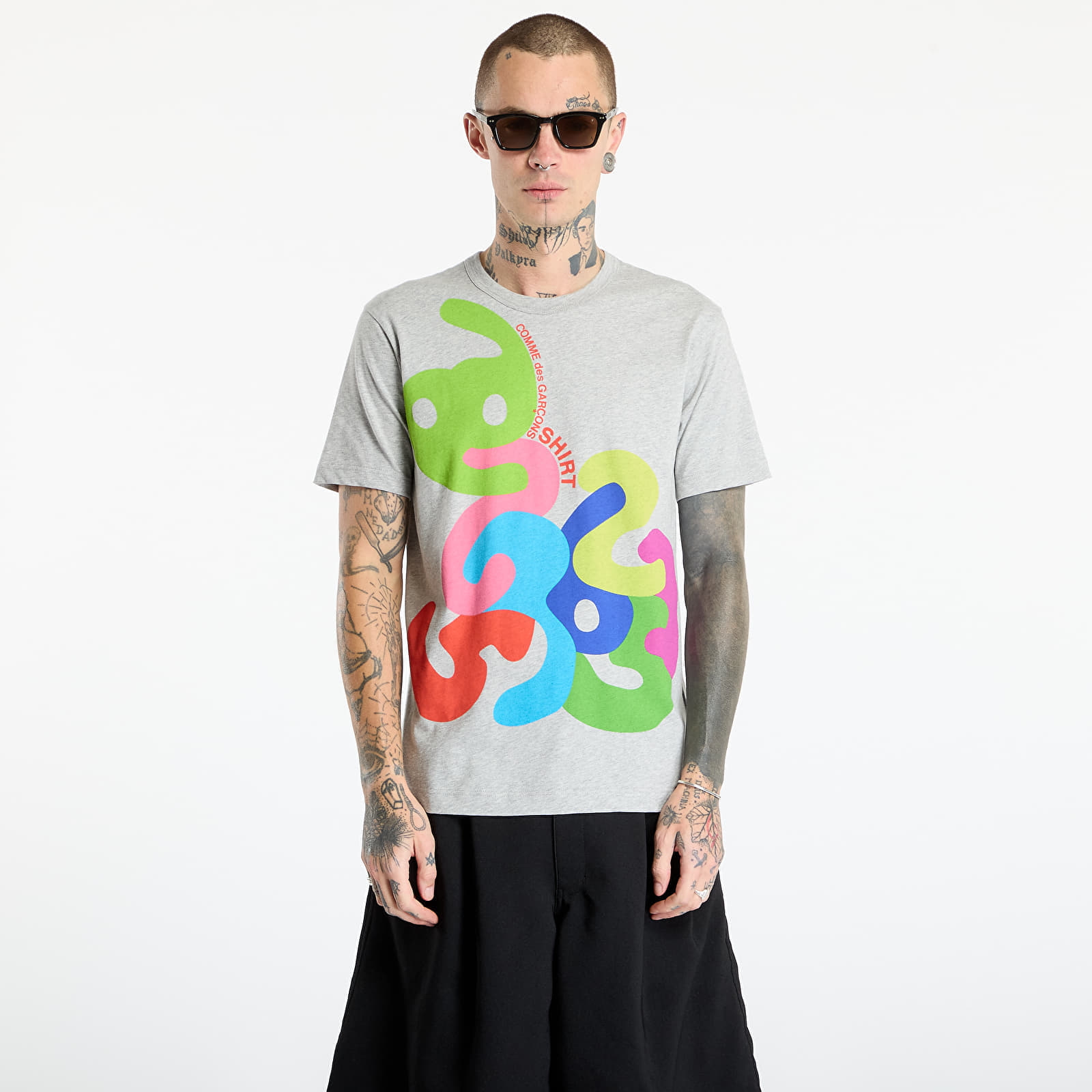 Тениска Comme des Garçons SHIRT T-Shirt With Graphic Print Black M