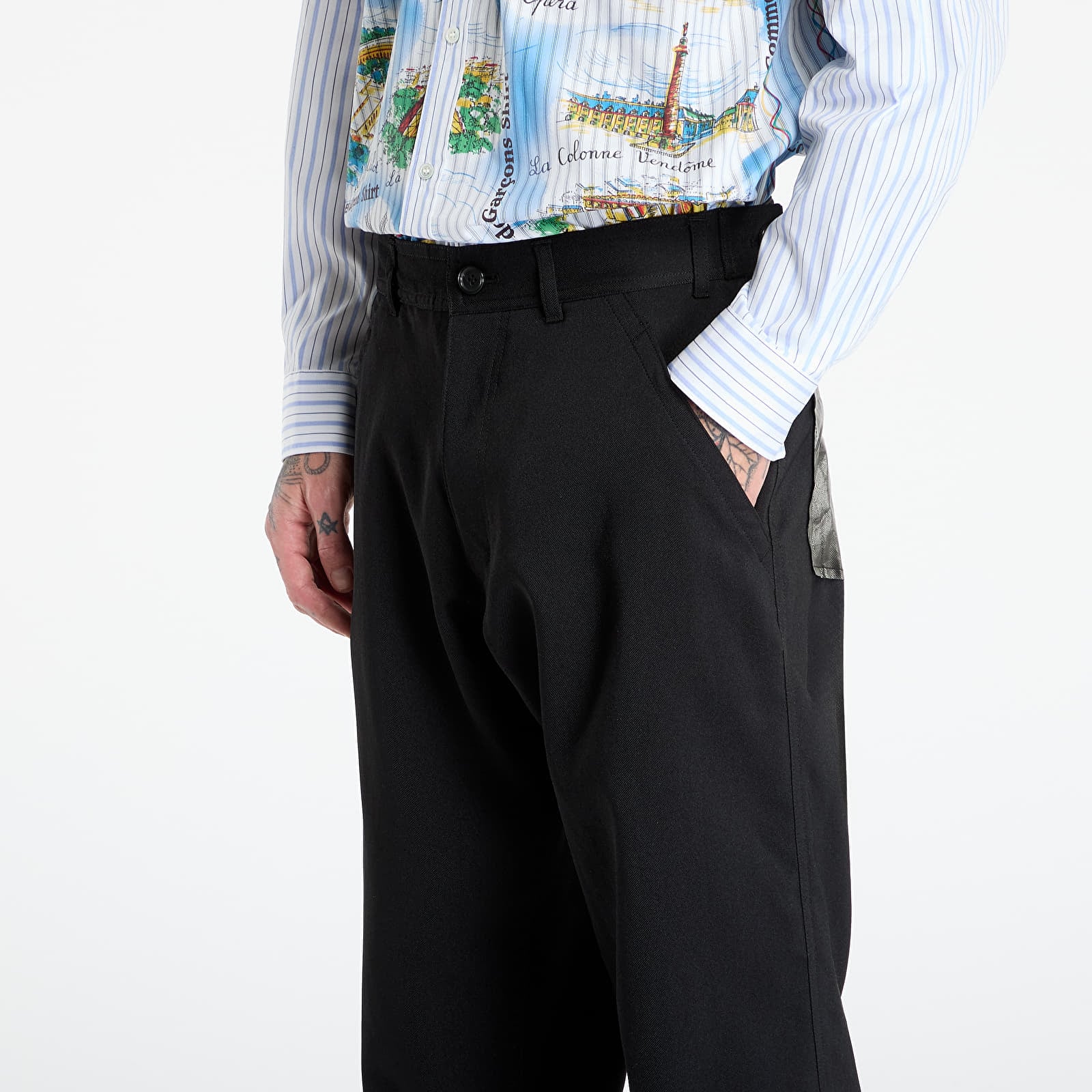 Spodnie Comme des Garçons SHIRT Trousers With Patch Pockets Black