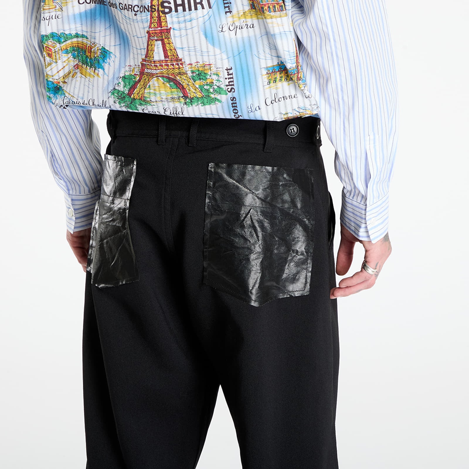 Spodnie Comme des Garçons SHIRT Trousers With Patch Pockets Black