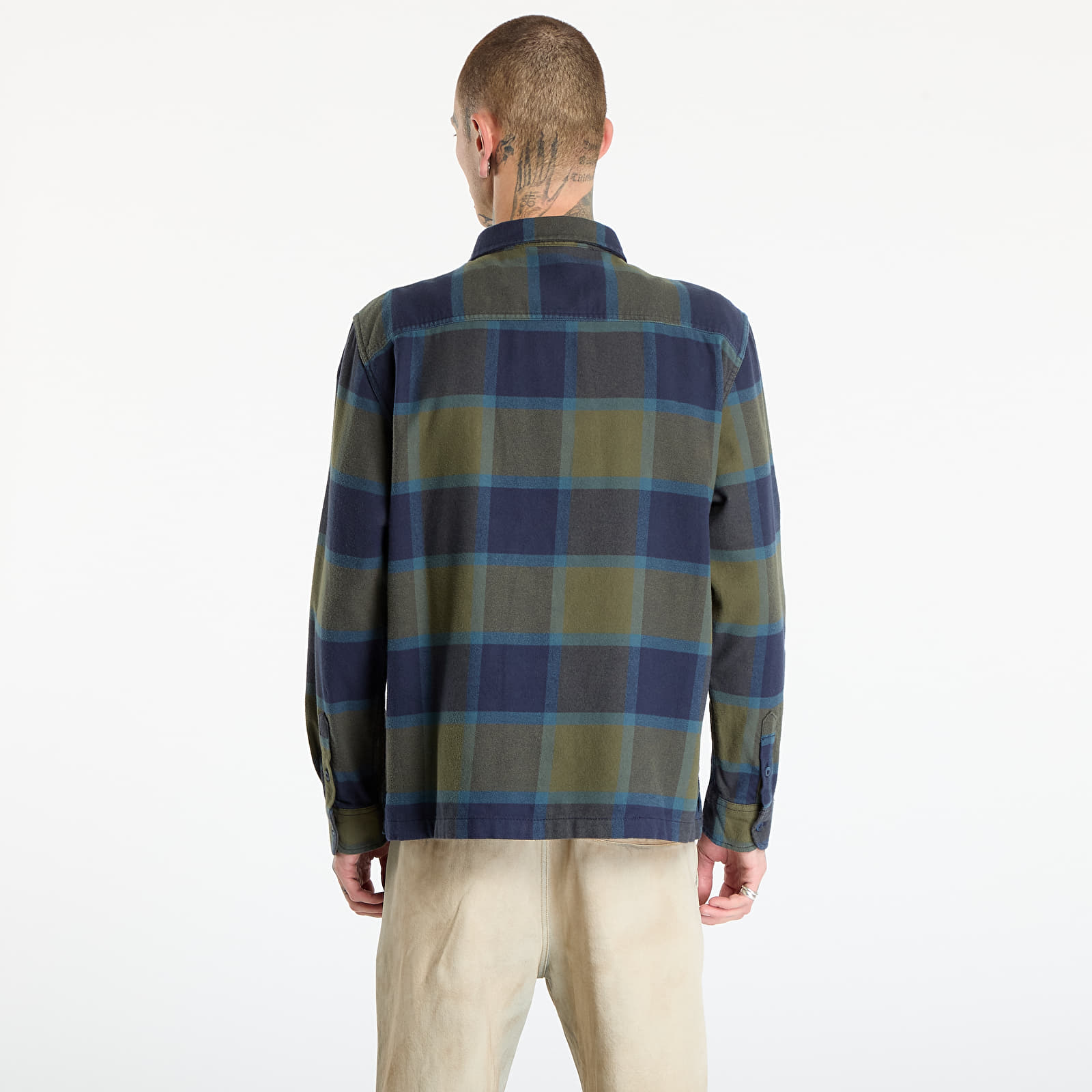 Hemden für Männer Vans Larkspur Plaid Flannel Grape Leaf/Pari