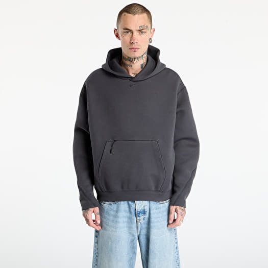 Nike Tech Men's Fleece Oversized Hoodie Anthracite/ Black