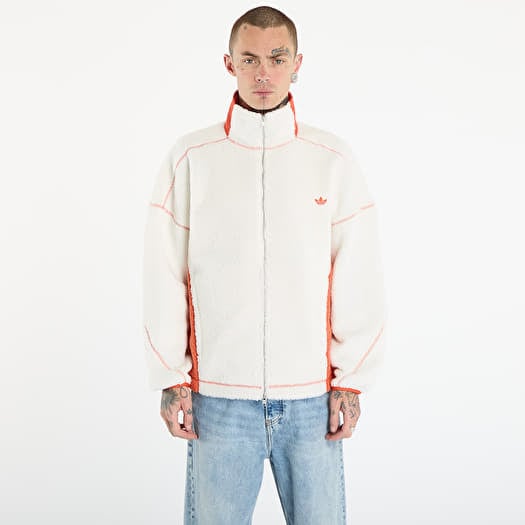 adidas LA Originals Adams Blvd Fleece Jacket Off White/ Black