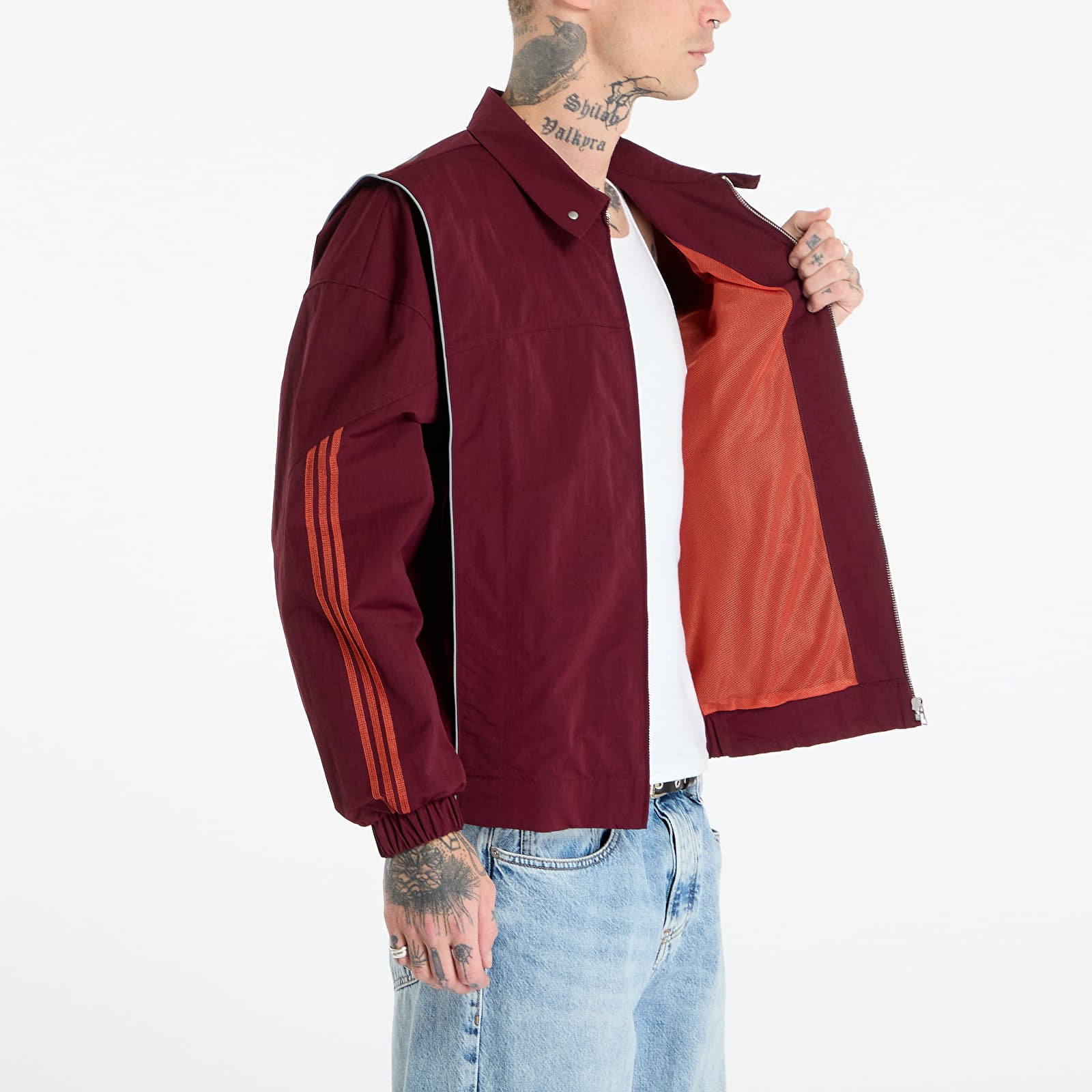 Jakker for menn adidas Venice Wind Jacket Maroon/ Black