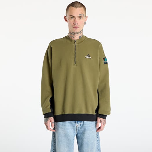 adidas Equipment Blocked Half-Zip Focus Olive