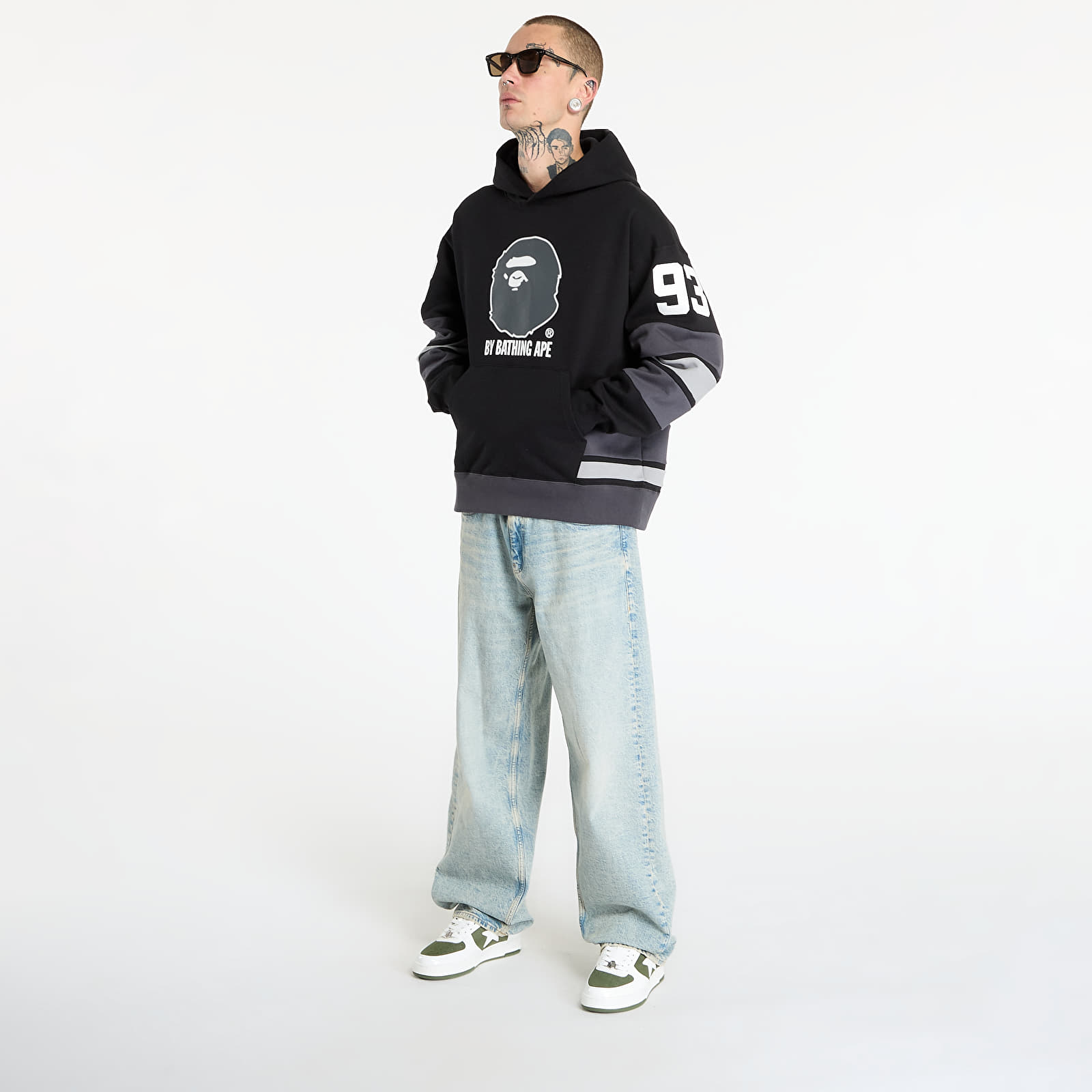 Hoodies für Männer A BATHING APE Bape Pullover Hoodie UNISEX Black