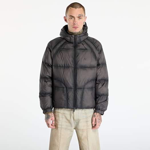 Jaka REPRESENT Translucent Hooded Puffer Washed Black