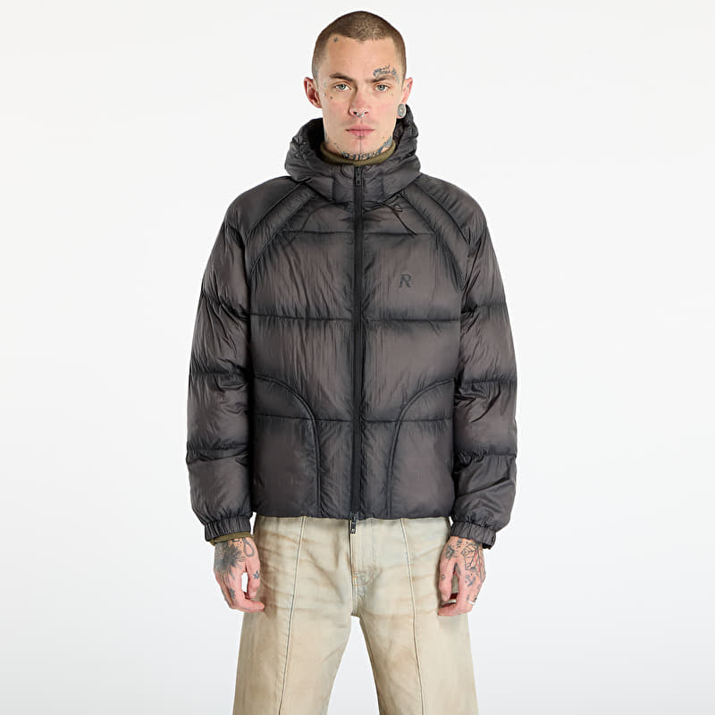 Куртка REPRESENT Translucent Hooded Puffer Washed Black