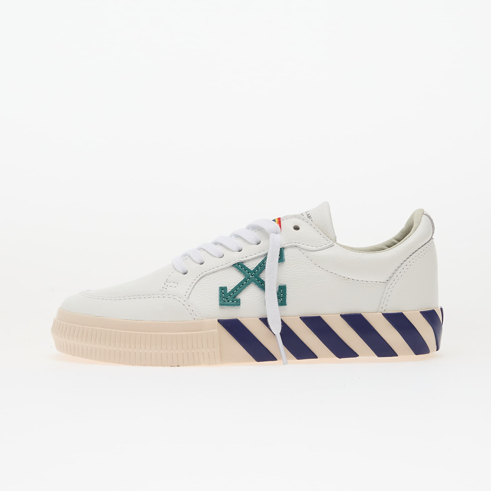 Сникърси Off-White Low Vulcanized Leather White/ Teal EUR 36