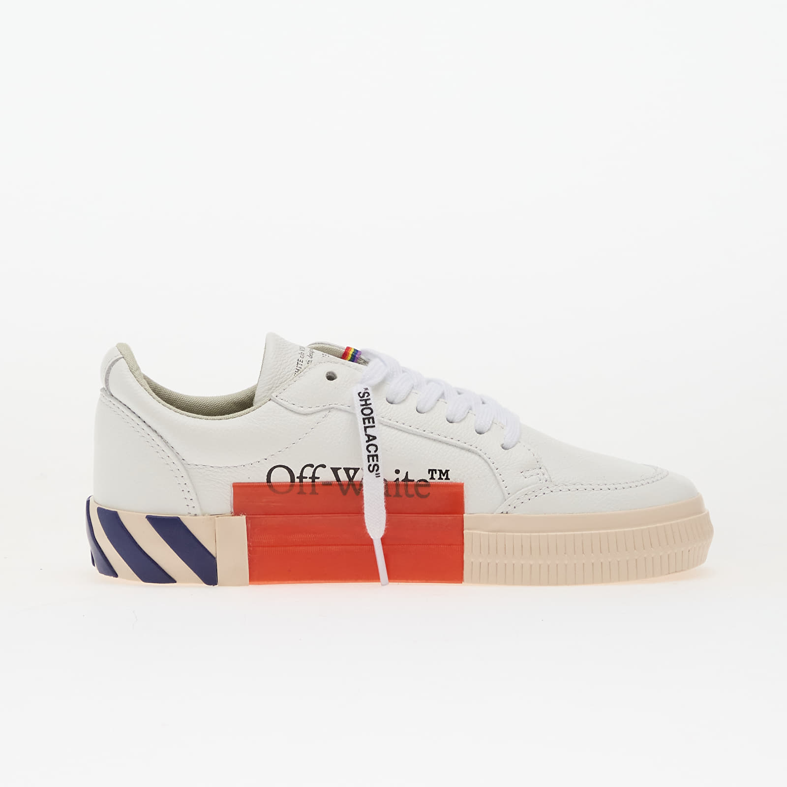 Ανδρικά παπούτσια Off-White Low Vulcanized Leather White/ Teal