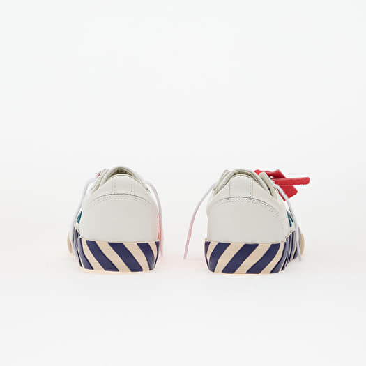 Off-White Low Vulcanized Leather White/ Teal | Footshop