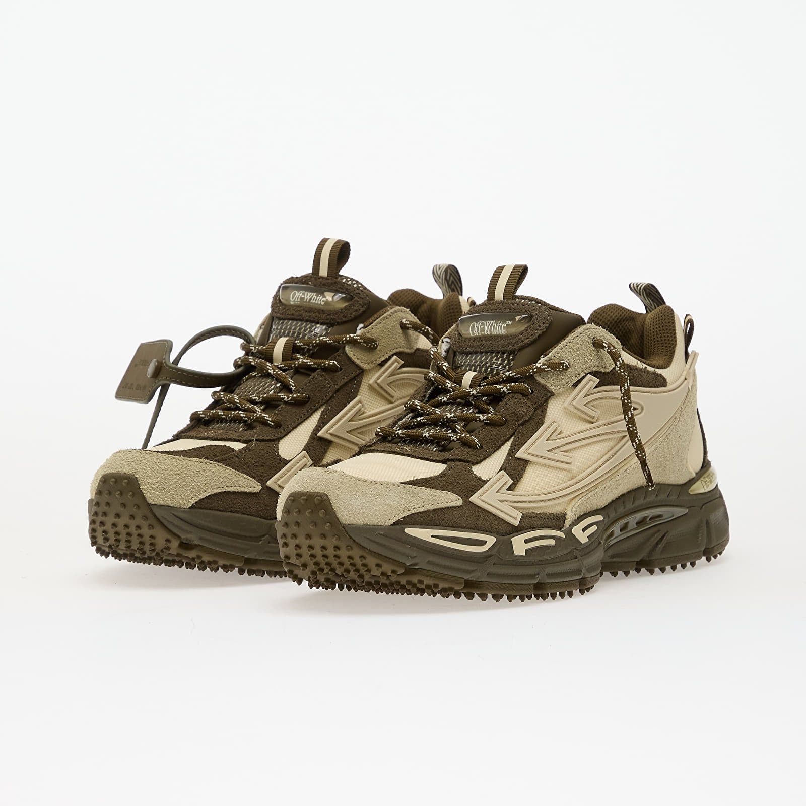 Moški čevlji Off-White Ow Be Right Back Suede Forest Green/ Sand