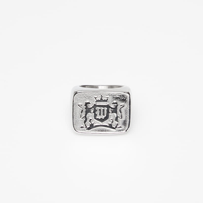Wasted Paris U Crest Signet Ring Silver