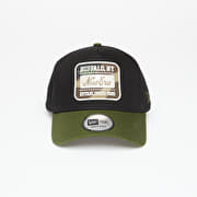 New Era Camo Patch Black 9FORTY E-Frame Adjustable Cap Black/ Rifle Green