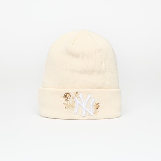 Gorra New Era New York Yankees MLB Sequi Cuff Knit Beanie Hat Rose Cream