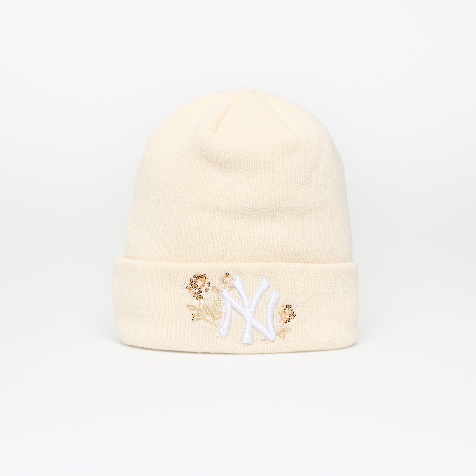 Muške kape New Era New York Yankees MLB Sequi Cuff Knit Beanie Hat Rose Cream