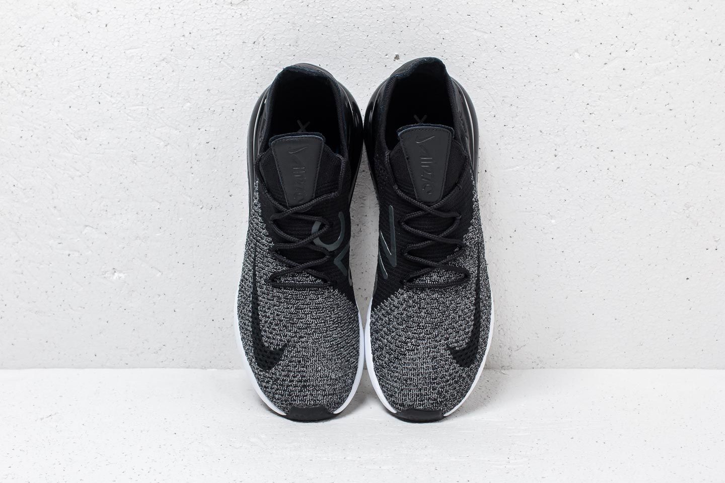 Men s shoes Nike Air Max 270 Flyknit Black Black White Footshop