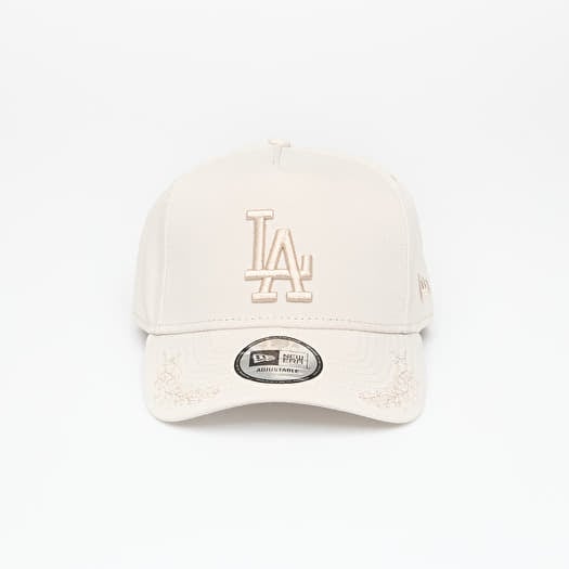 New Era LA Dodgers MLB Tonal Icon 9FORTY E-Frame Adjustable Cap Cream