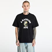 A BATHING APE 1St Camo College Tee UNISEX Black/ Ye