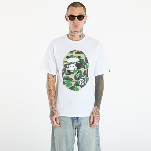 T-shirt A BATHING APE Abc Camo Big Ape Head Tee UNISEX White/ Gr