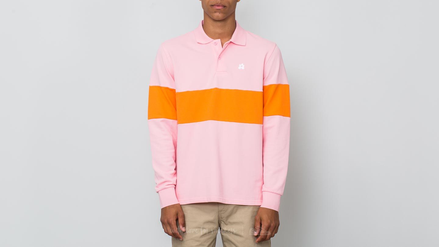 T-Shirts Converse Golf Le Fleur Polo Longsleeve Tee Pink/ Orange