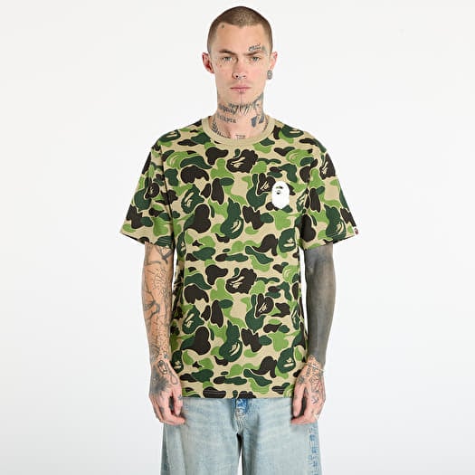 A BATHING APE Abc Camo Asnka Tee UNISEX Green