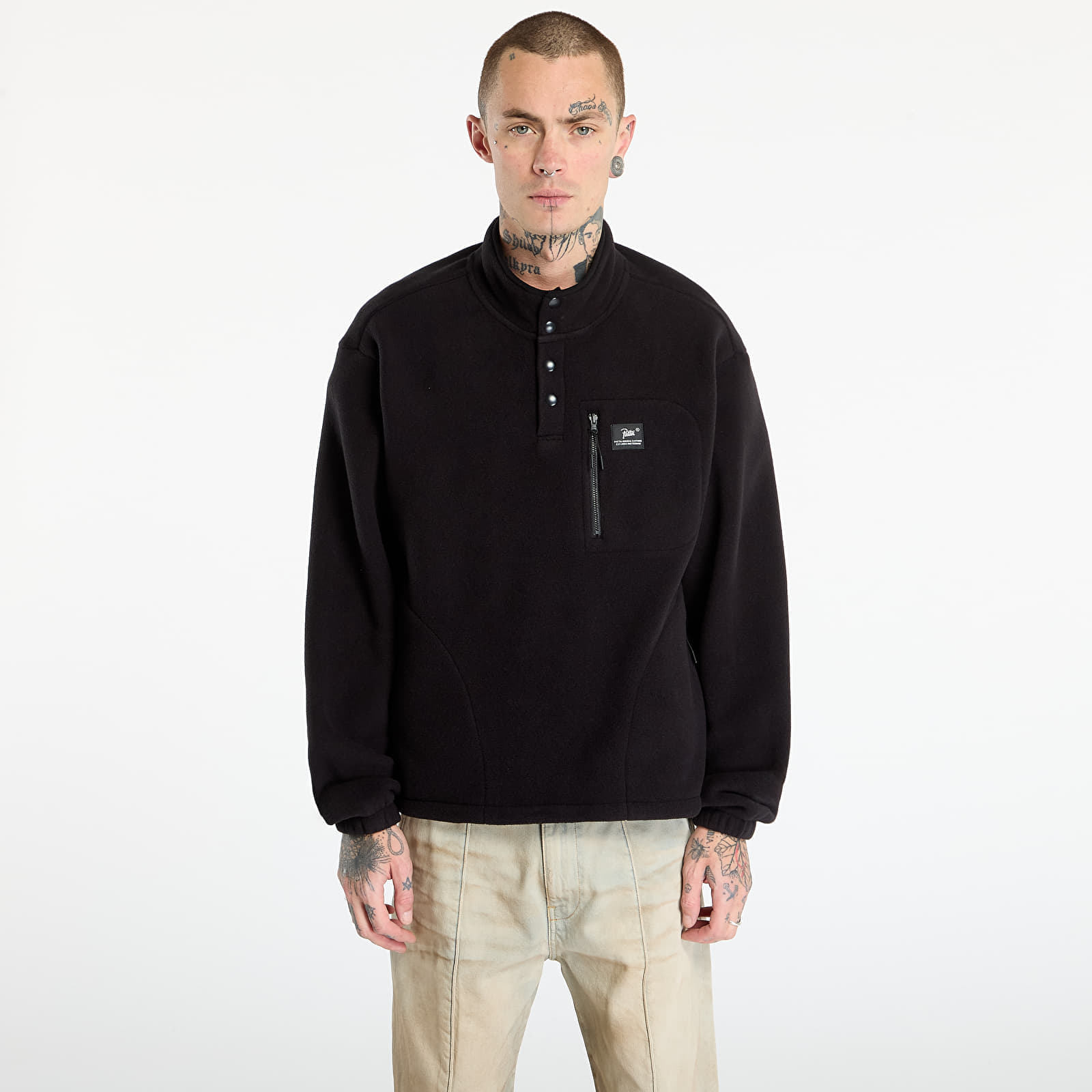 Hanorac Patta Sherpa Fleece Overhead UNISEX Black S