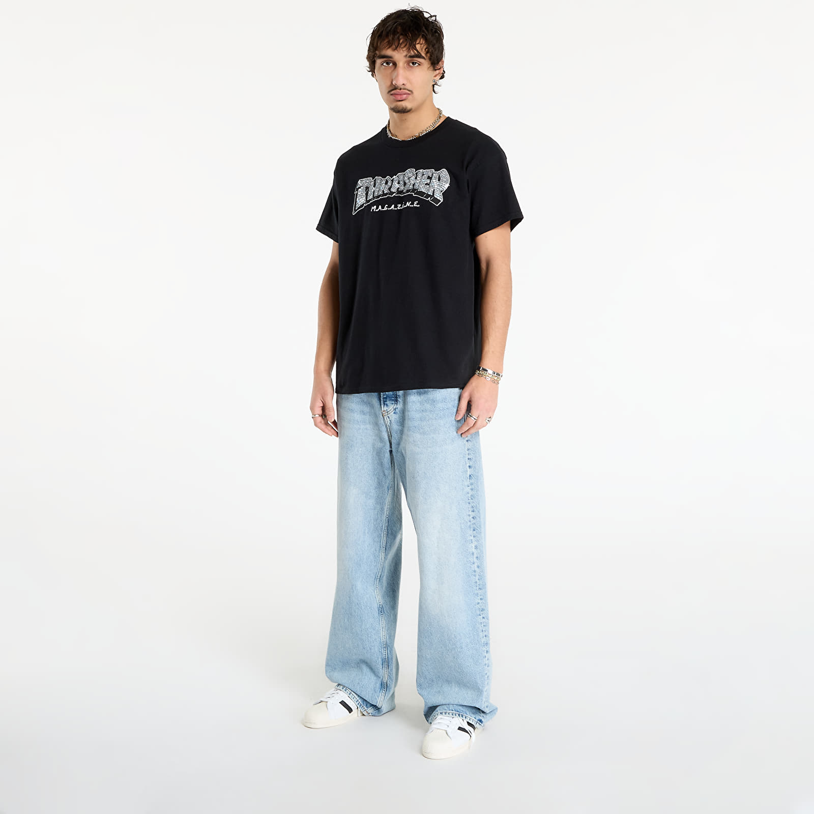 Camisetas Thrasher Disco by Spanky T-Shirt Black