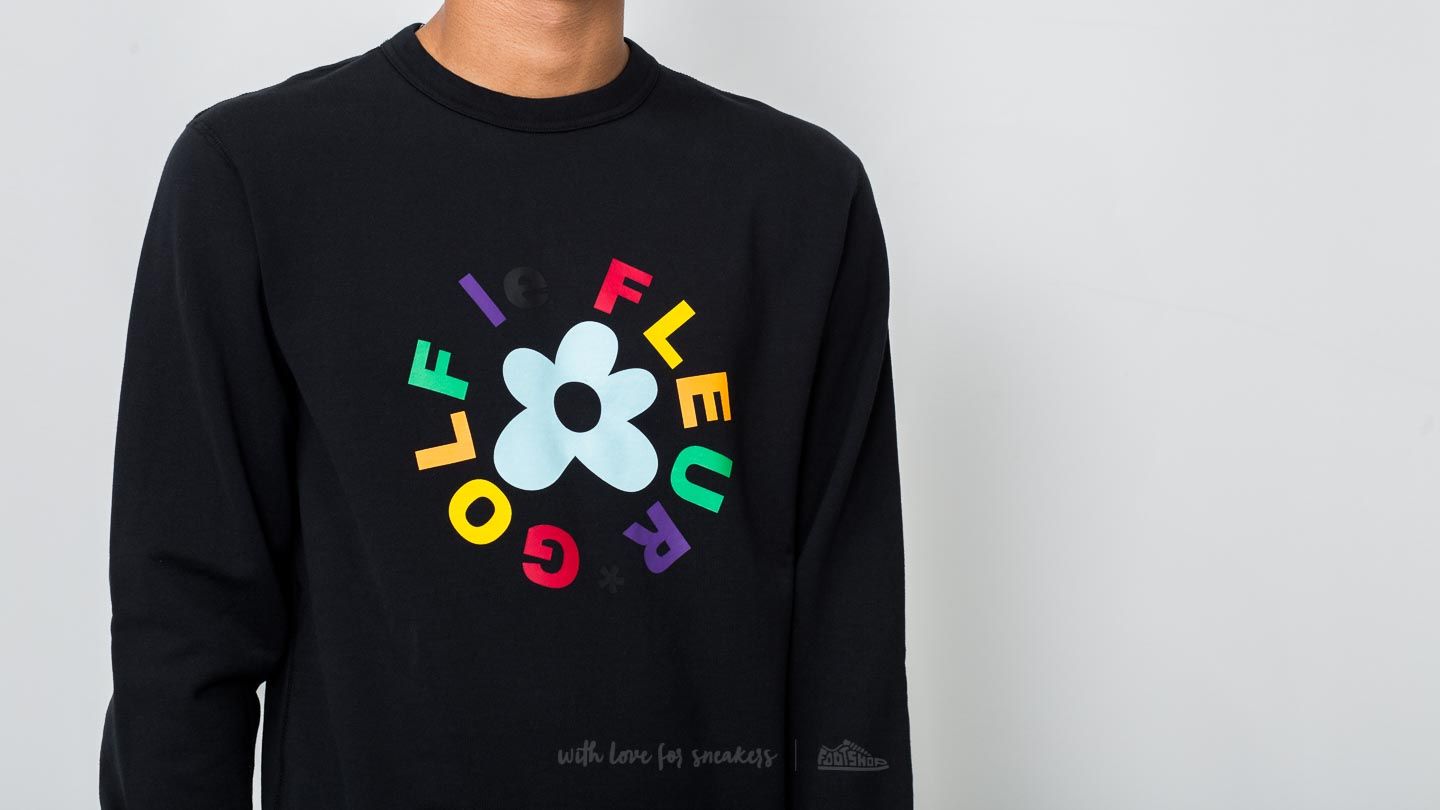 Sudaderas Converse Golf Le Fleur Crew Sweatshirt Black Footshop
