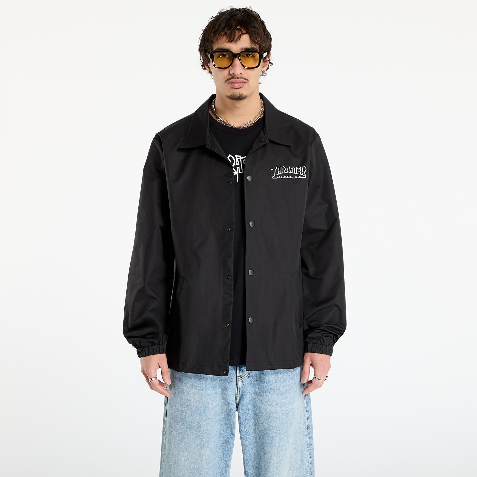 Jachetă Thrasher Shadow Mag Logo Coachs Jacket Black/Black L