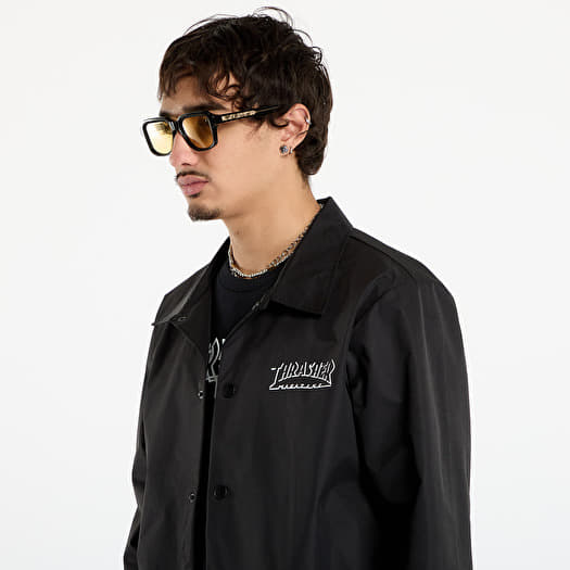 Giacche Thrasher Shadow Mag Logo Coach's Jacket Black/Black Footshop