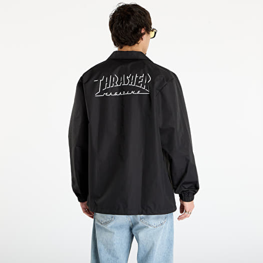 Giacche Thrasher Shadow Mag Logo Coach's Jacket Black/Black Footshop