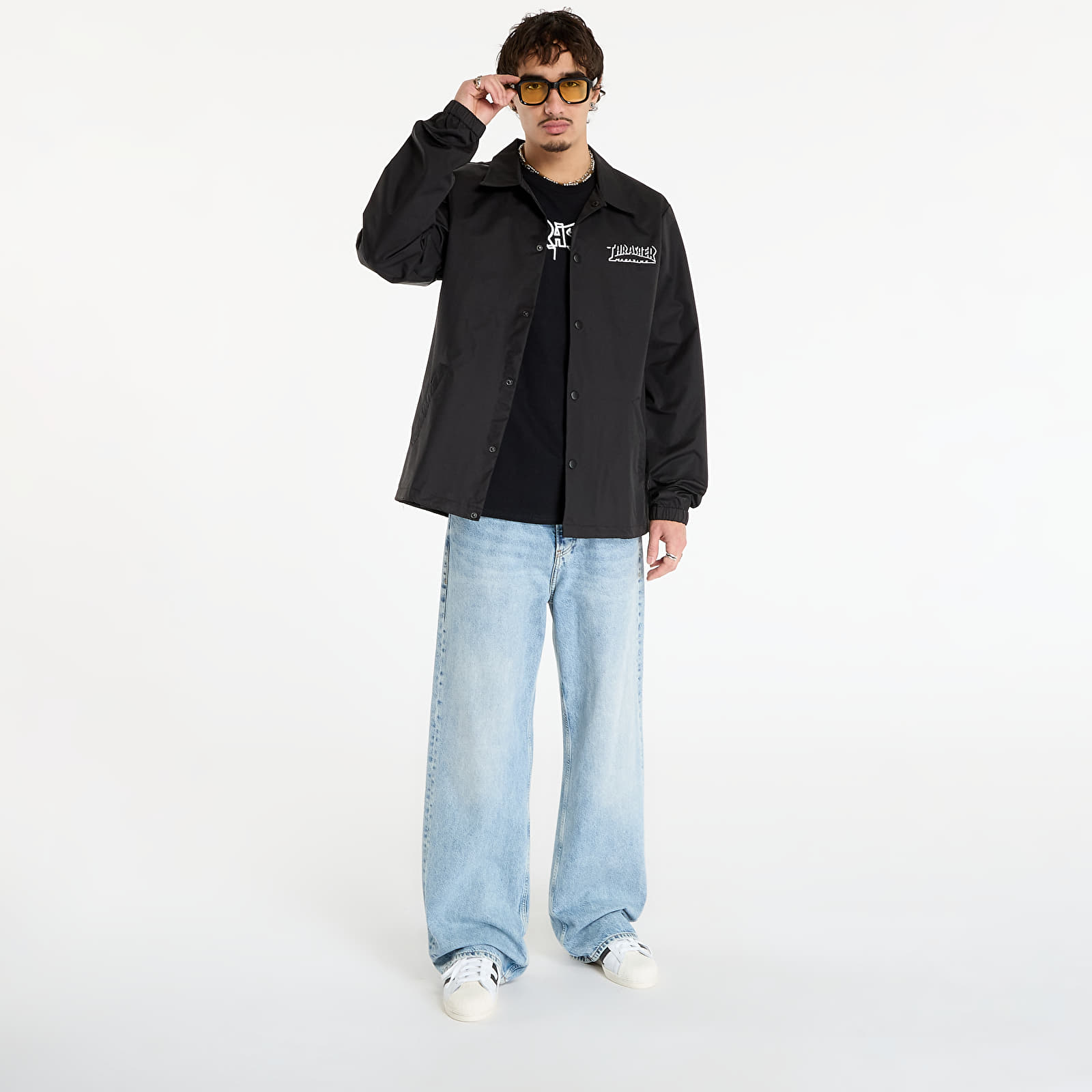 Joped Thrasher Shadow Mag Logo Coach's Jacket Black/Black