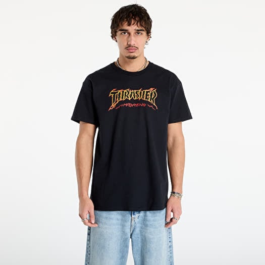 T-shirt Thrasher Cracked by Exteenager T-Shirt Black