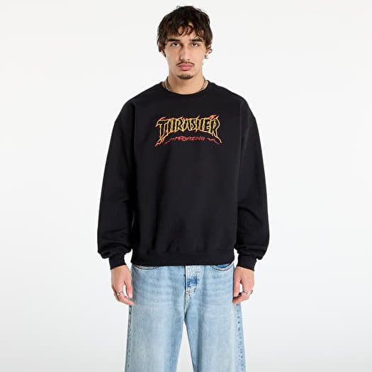 Sweatshirt Thrasher Cracked by Exteenager Crewneck Black